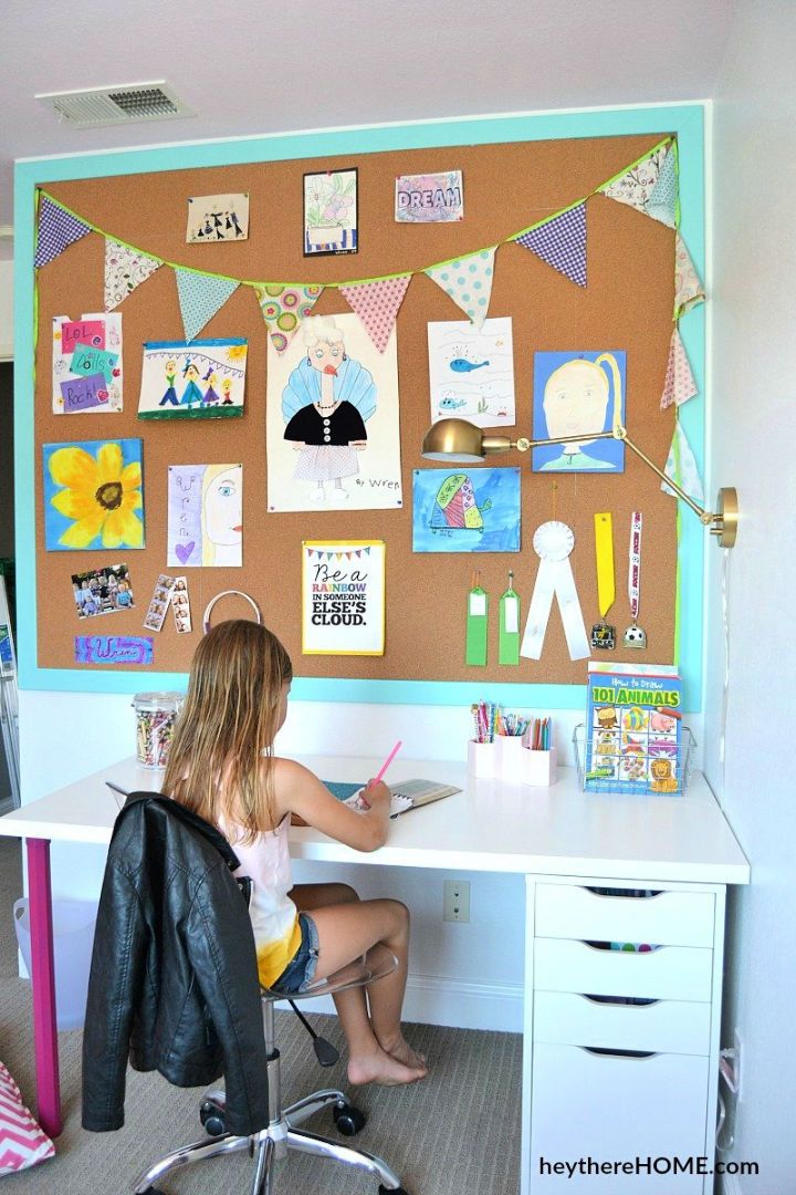 Make a Large Cork Board Wall