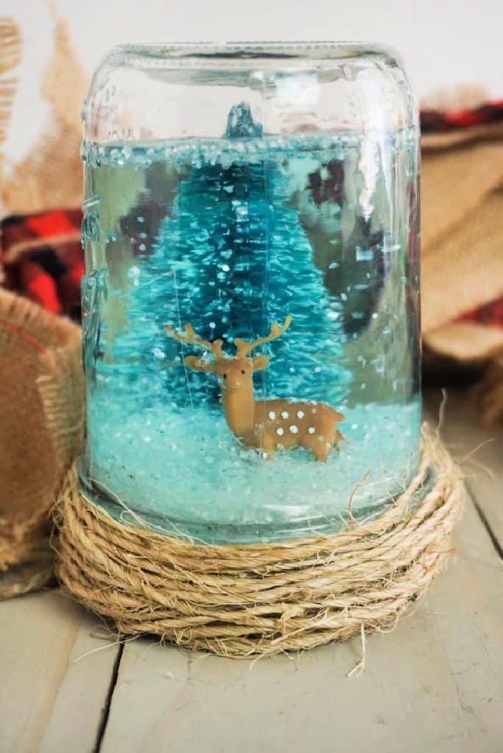 Mason Jar Snow Globe for Kids