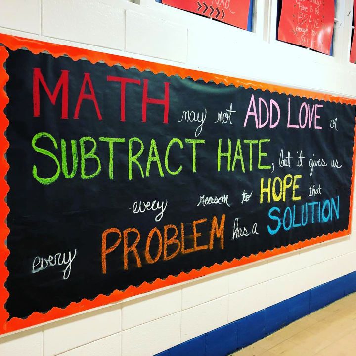 high school math bulletin board ideas