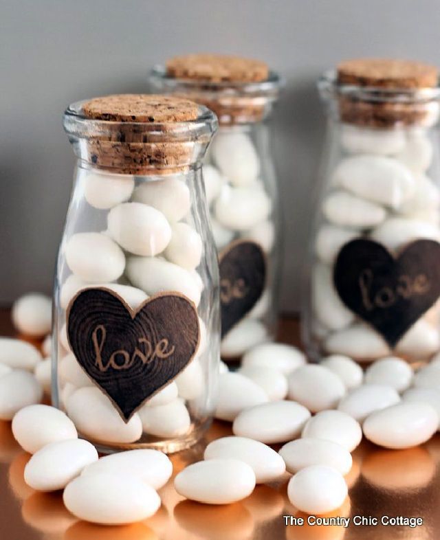 Miniature Milk Bottles Wedding Favors