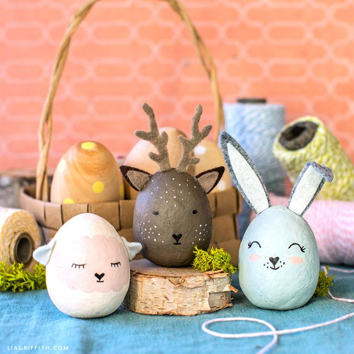 Painted Animal Shaped Eggs