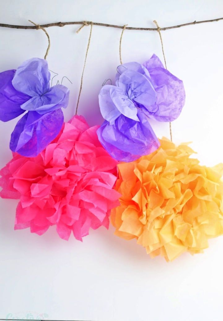 Paper Flower Backdrop for Spring