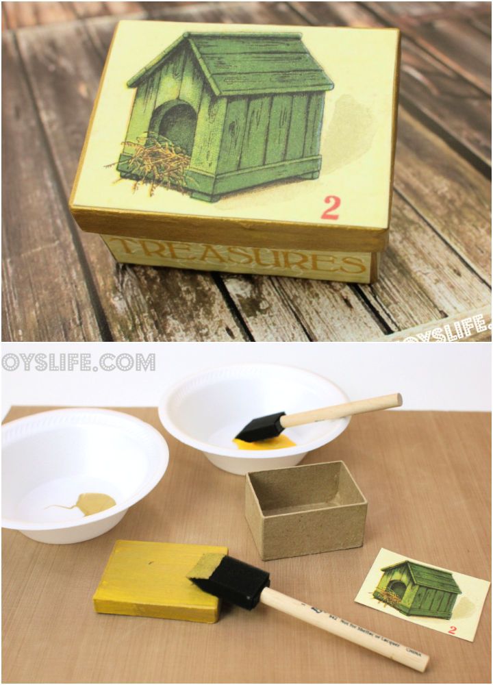 Paper Mache Gift Box with SEI