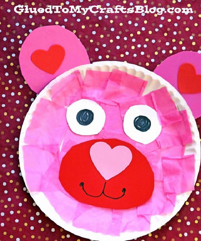 Paper Plate Bear for Kindergarten