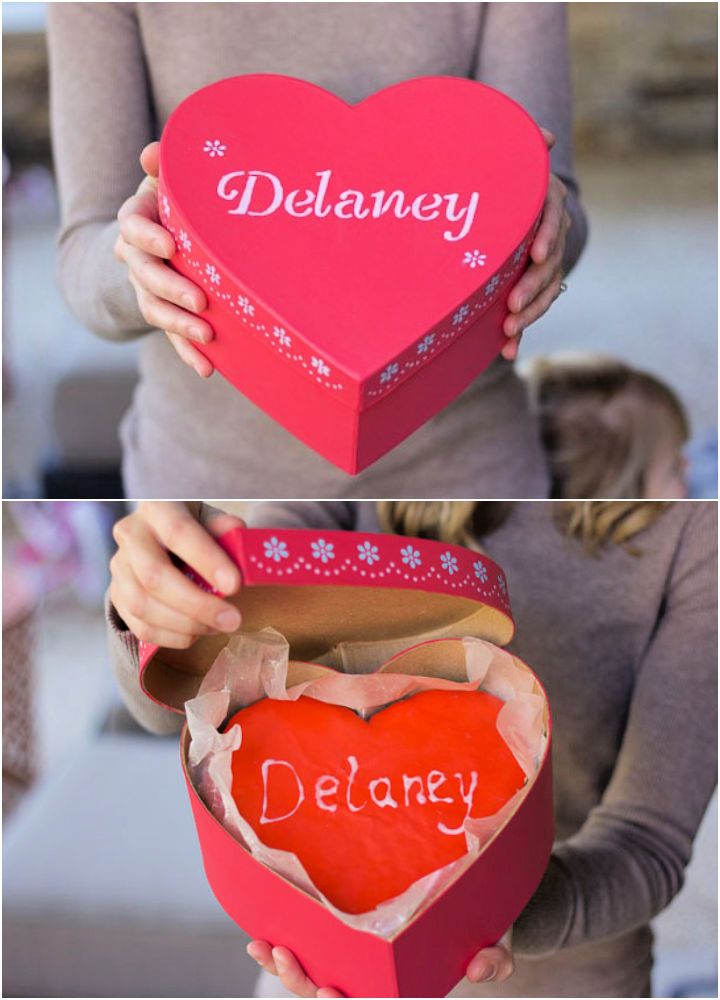 Personalized Paper Mache Valentines Box