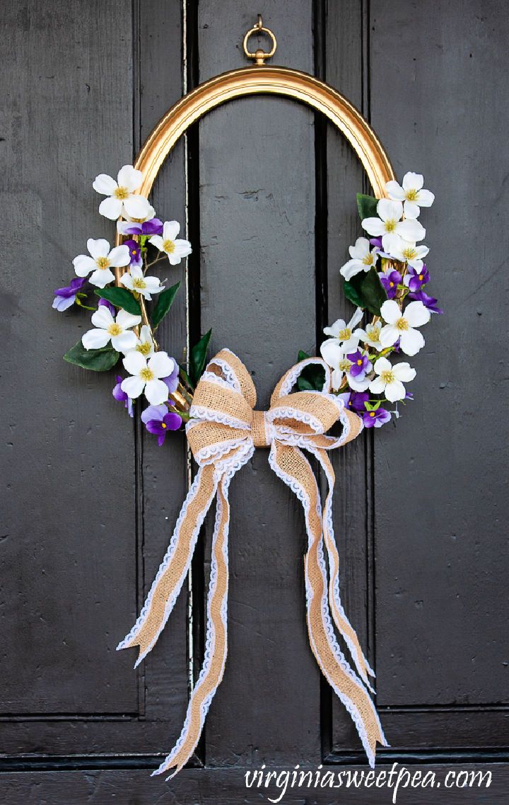 Picture Frame Spring Wreath