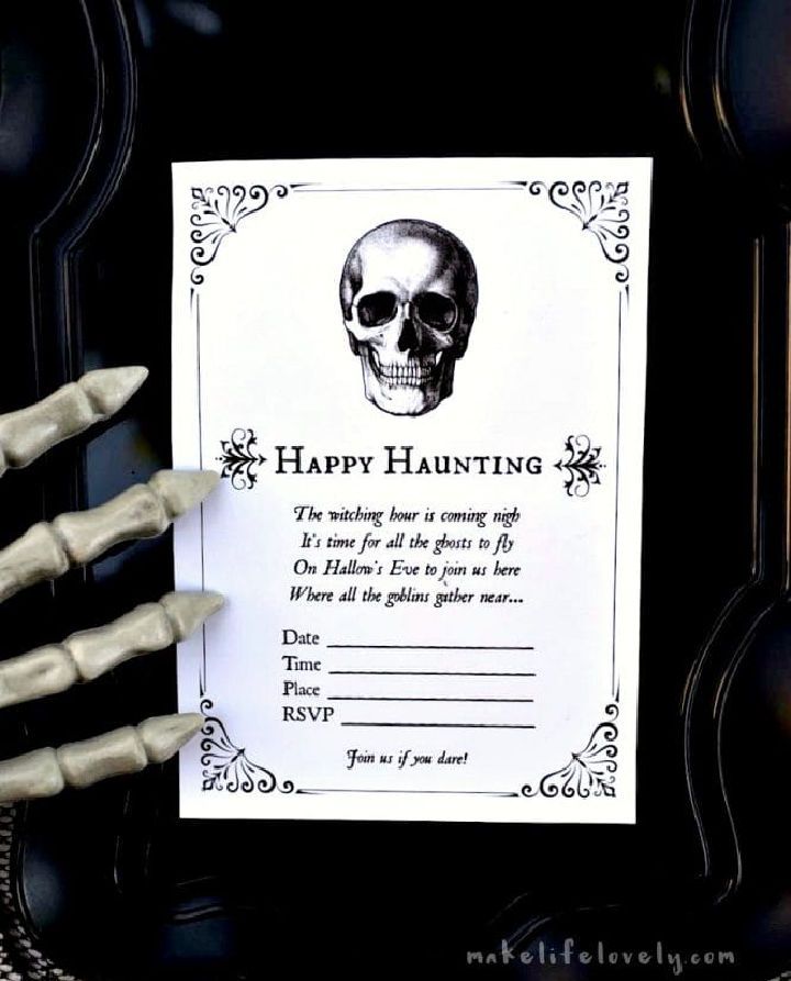 Print Out Halloween Invitations for Spooky Soiree