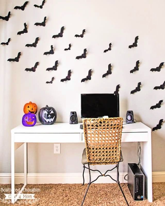 Printable Bats on the Wall