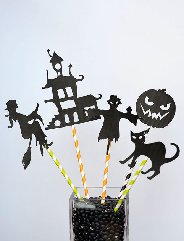 Printable Halloween Shadow Puppets
