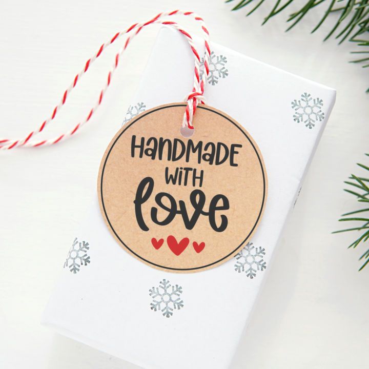 Printable Handmade with Love Gift Tag