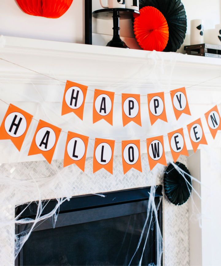 20 Free Happy Halloween Banner Printable The Beauty Dojo