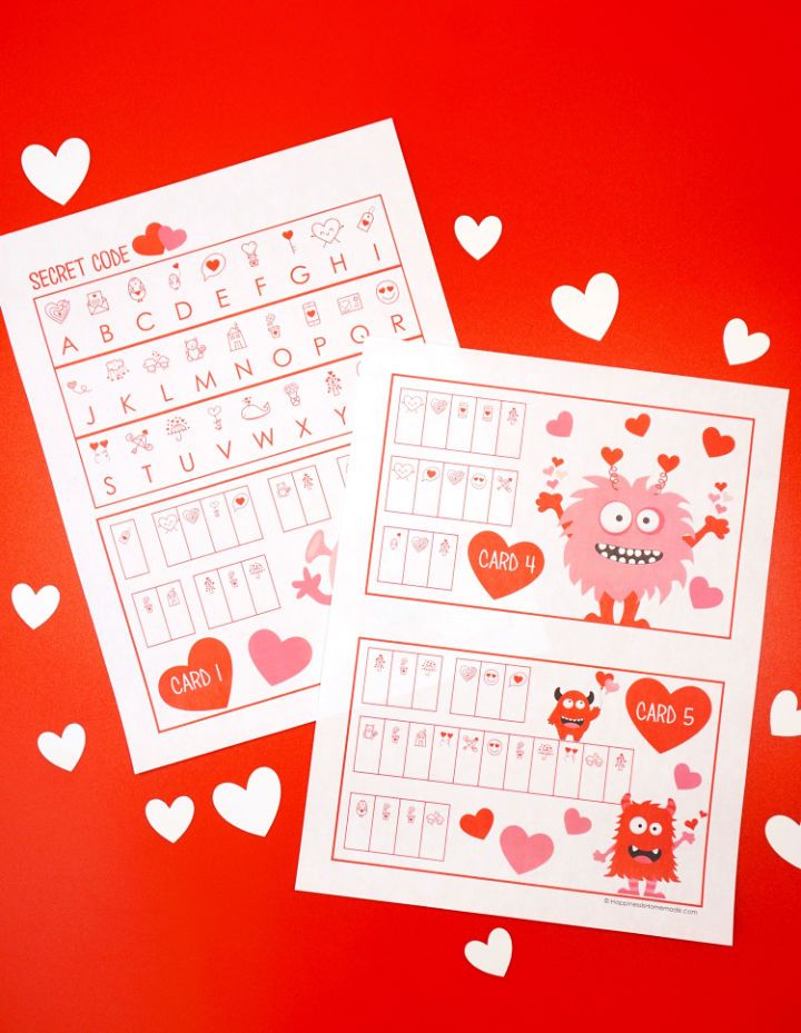 Printable Valentines Day Game for Preschoolers