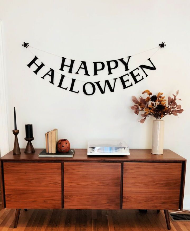 Printable Vintage Happy Halloween Banner