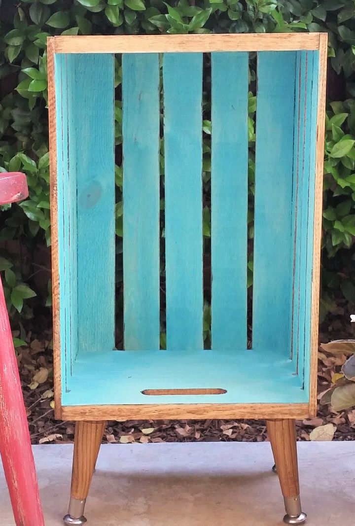 Rustic Mini Crate Table