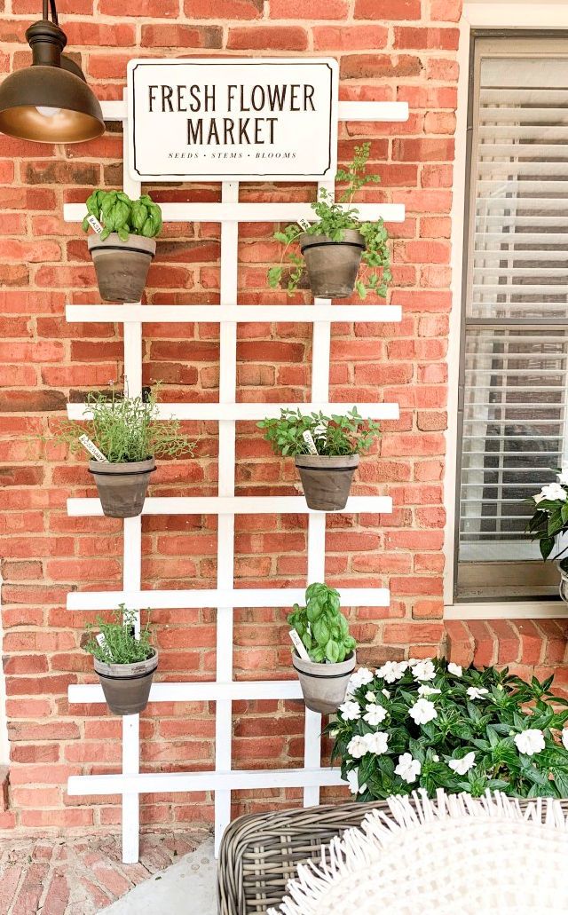 Simple DIY Wall Herb Garden