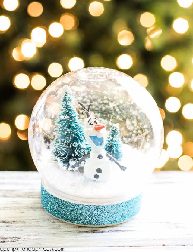 Simple Frozen Olaf Snow Globe