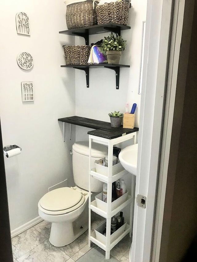 Minimalist Bathroom with No Counter Space