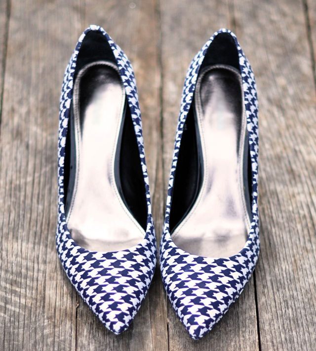 Stylish Shoes Covered With Fabric