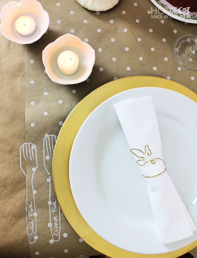 Thanksgiving Table Place Setting