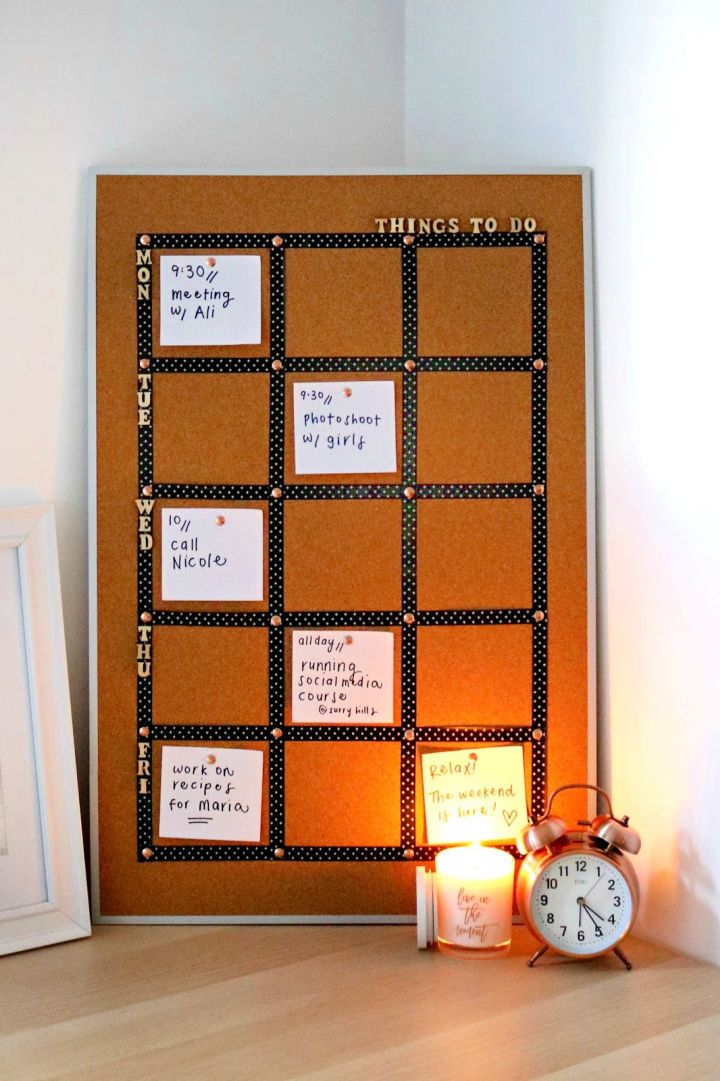 Unique Custom to Do List Cork Board