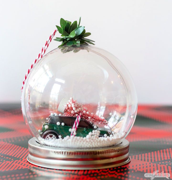 Waterless DIY Snow Globe Ornament