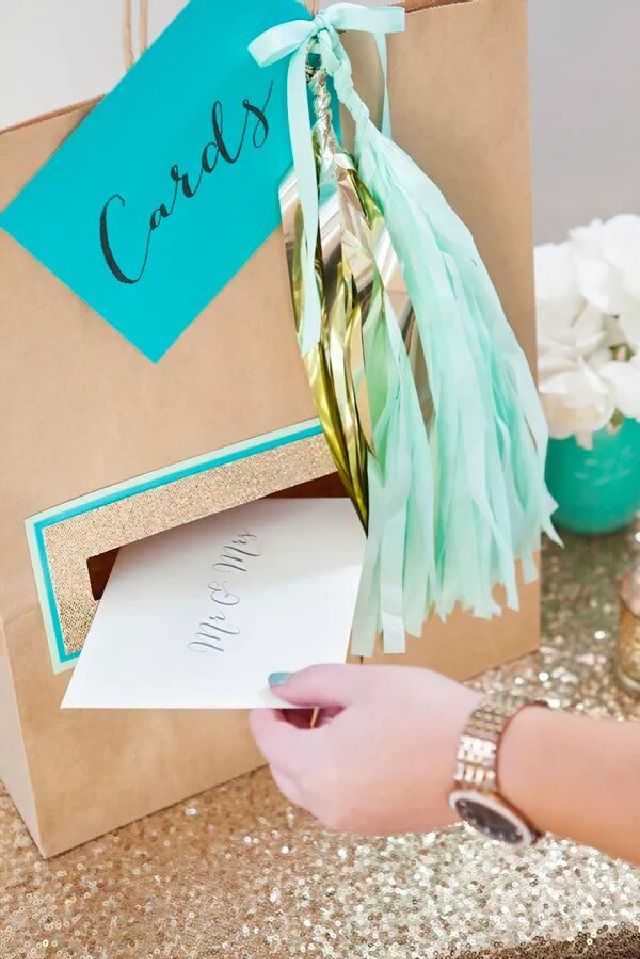 Wedding Card Holder Using Paper Bag