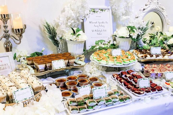 White Wedding Dessert Table