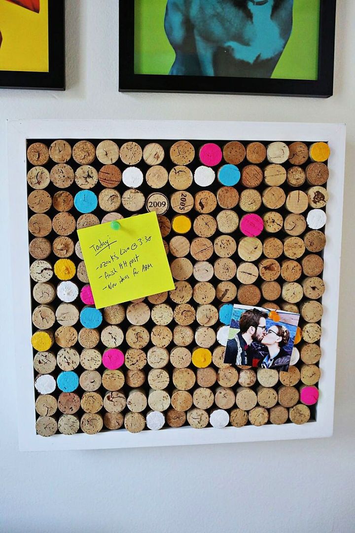 Wine Cork Bulletin Board