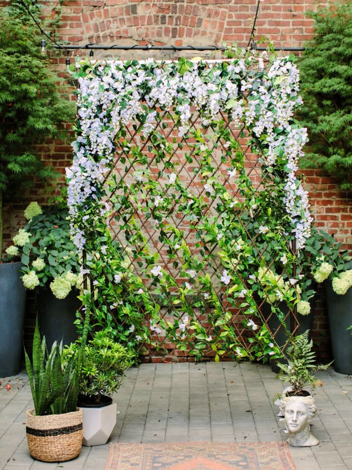 Wisteria Trellis Ceremony Backdrop