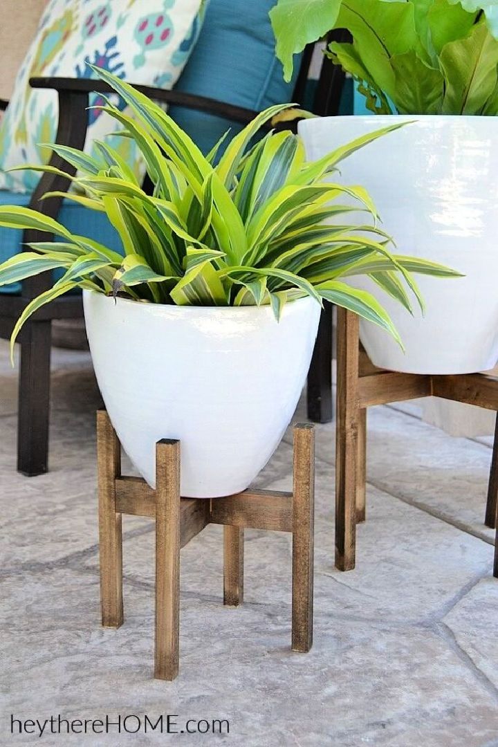 Wooden West Elm Plant Stand