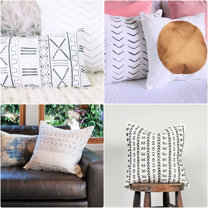 10 DIY Mudcloth Pillow Ideas To Make Your Own - The Beauty Dojo