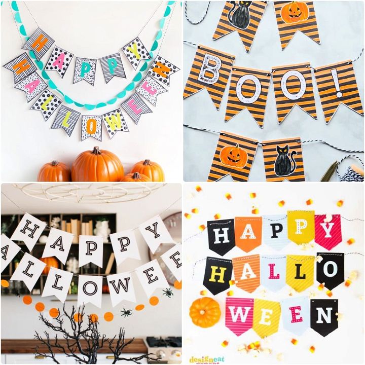 happy halloween banner printable free