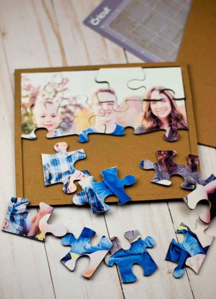 DIY Photo Puzzle Birthday Gift